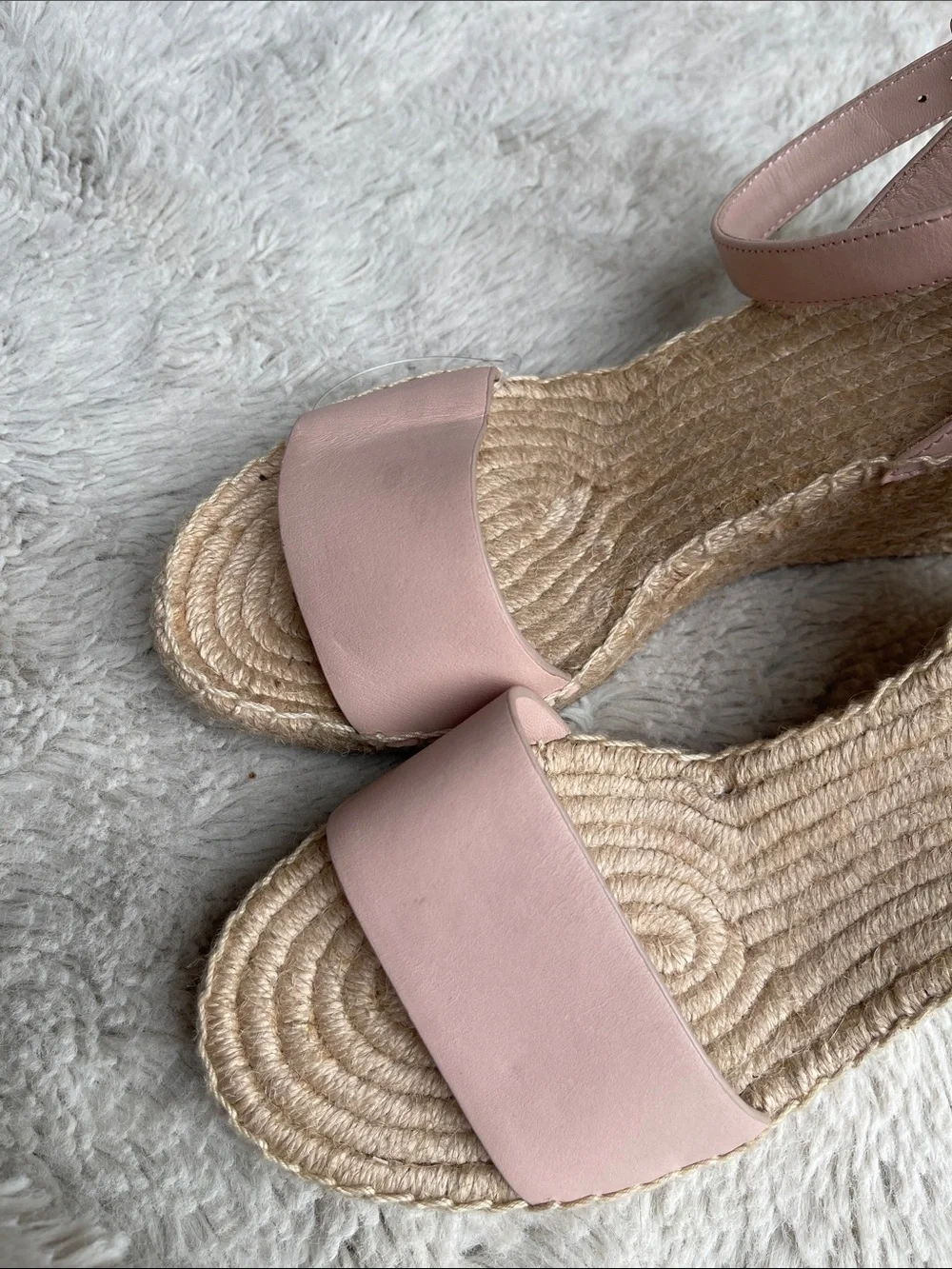Tory Burch Bima Leather Espadrille Ankle-Strap Sandals in pink Size 9